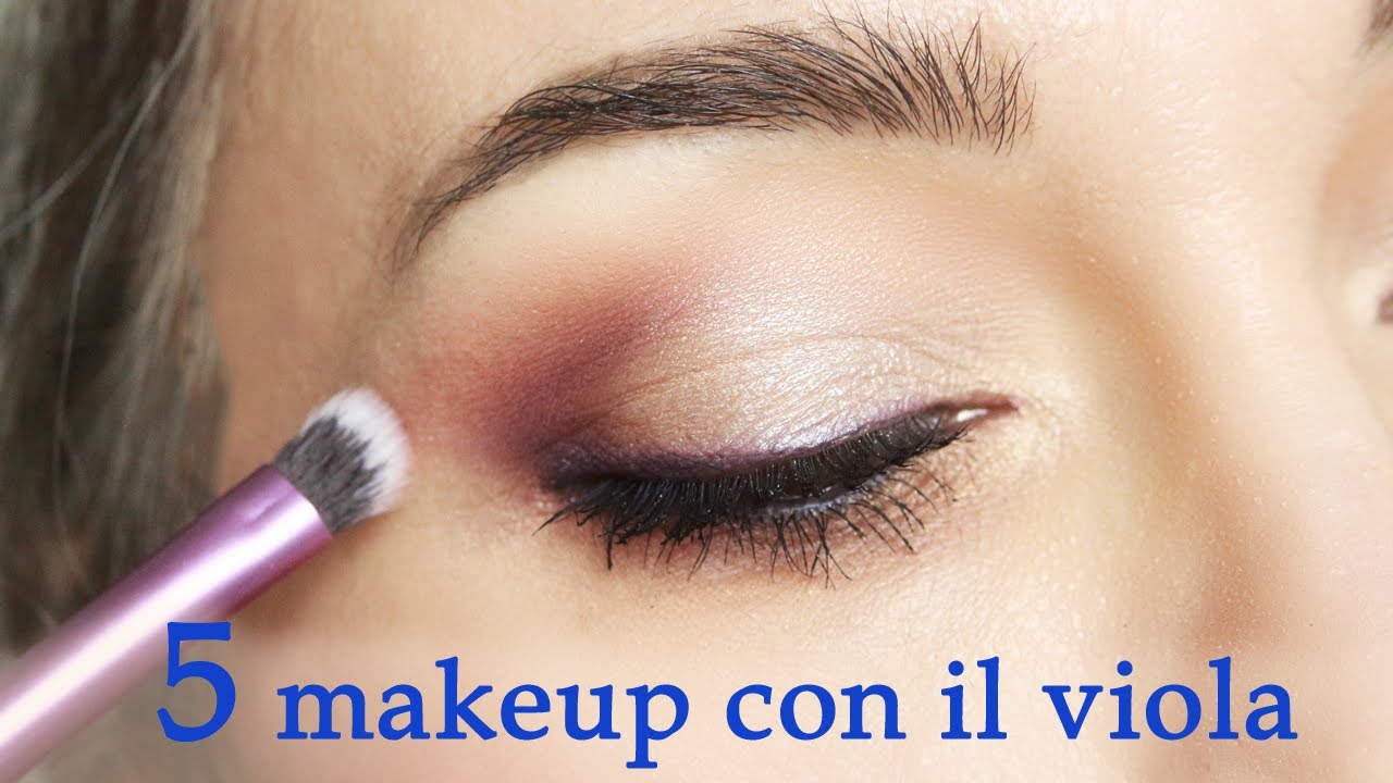 Per chi ama il VIOLA: 5 idee trucco occhi compilation