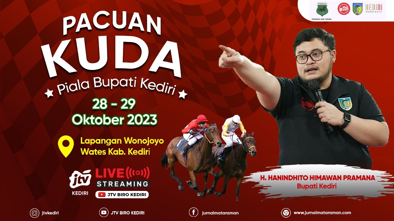 LIVE !!! PACUAN KUDA PIALA BUPATI KEDIRI LAPANGAN WONOREJO WATES KAB. KEDIRI