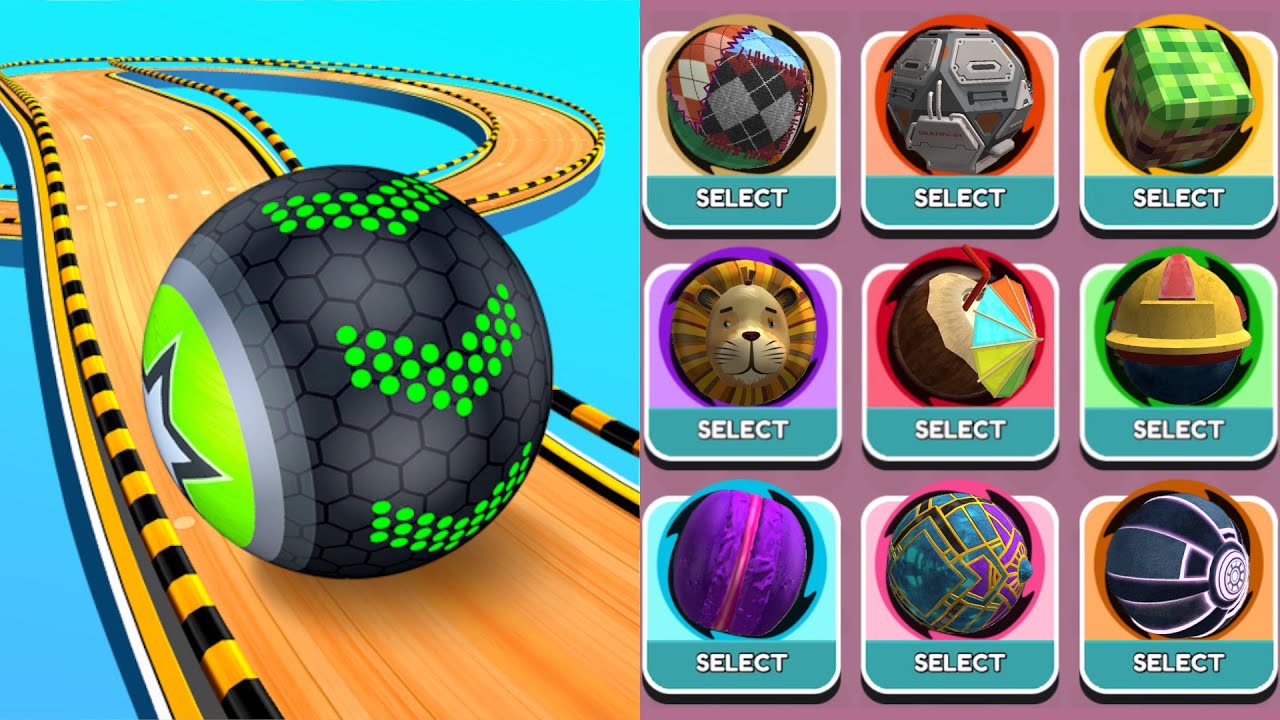 Going Balls Speedrun, Funny Fails, Challenge, Portal Run, Hard Level Android, iOS Gameplay 75