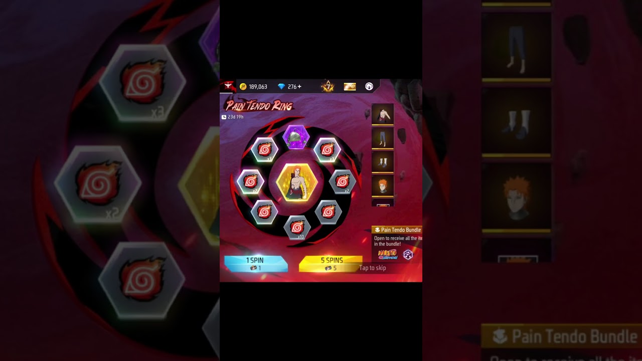 PAIN TENDO RING EVENT || NEW EVENT || FF EVENT || NARUTO  CHAPTER 2.O