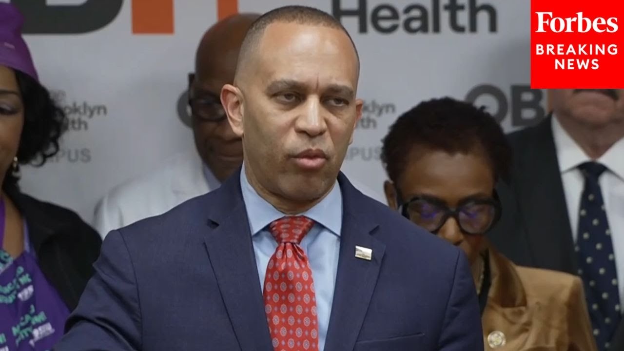 'Why Isn't He Here Now?': Hakeem Jeffries Asked Why Chuck Schumer Didn't Show Up To Press Briefing