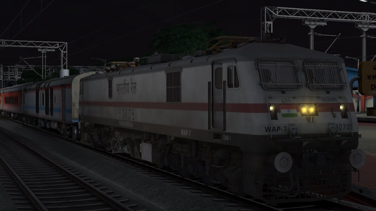 12740 SECUNDERABAD-VISHAKAPATNAM GARIBRATH EXPRESS || RAILWORKS || NIGHT JOURNEY ||