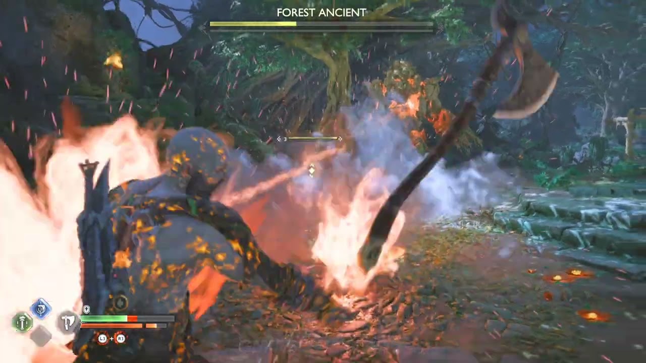 Kratos Vs FOREST ANCIENT (God Of War Ragnarok)