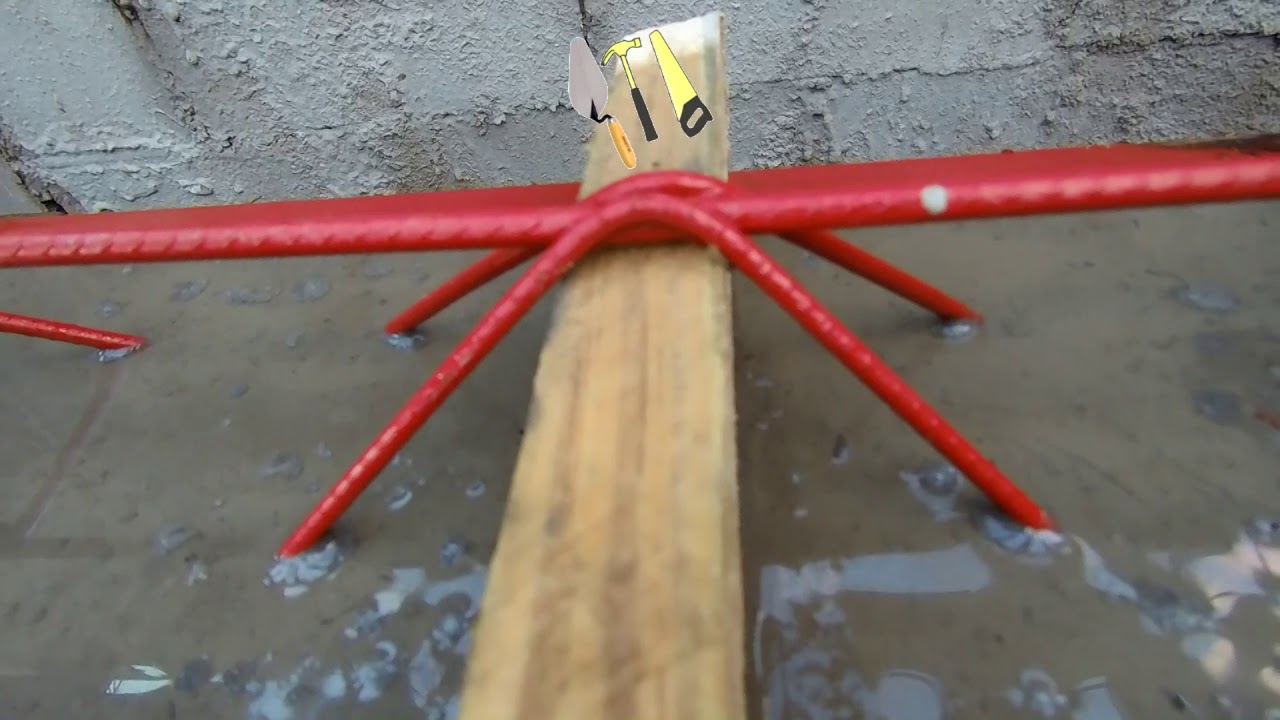 trilhos para laje caseiro