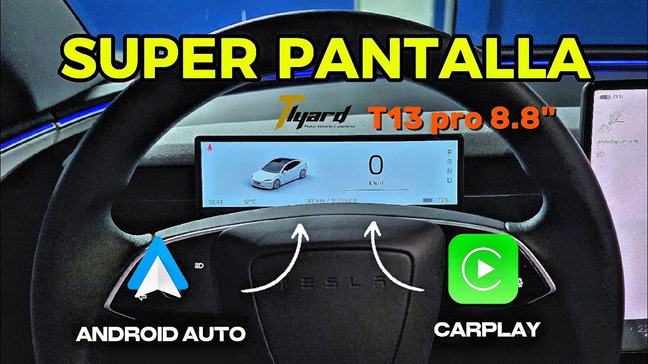 Mejor accesorio Tesla. Pantalla T13 pro 8.8" para Tesla Model 3 Highland + instalación paso a paso.
