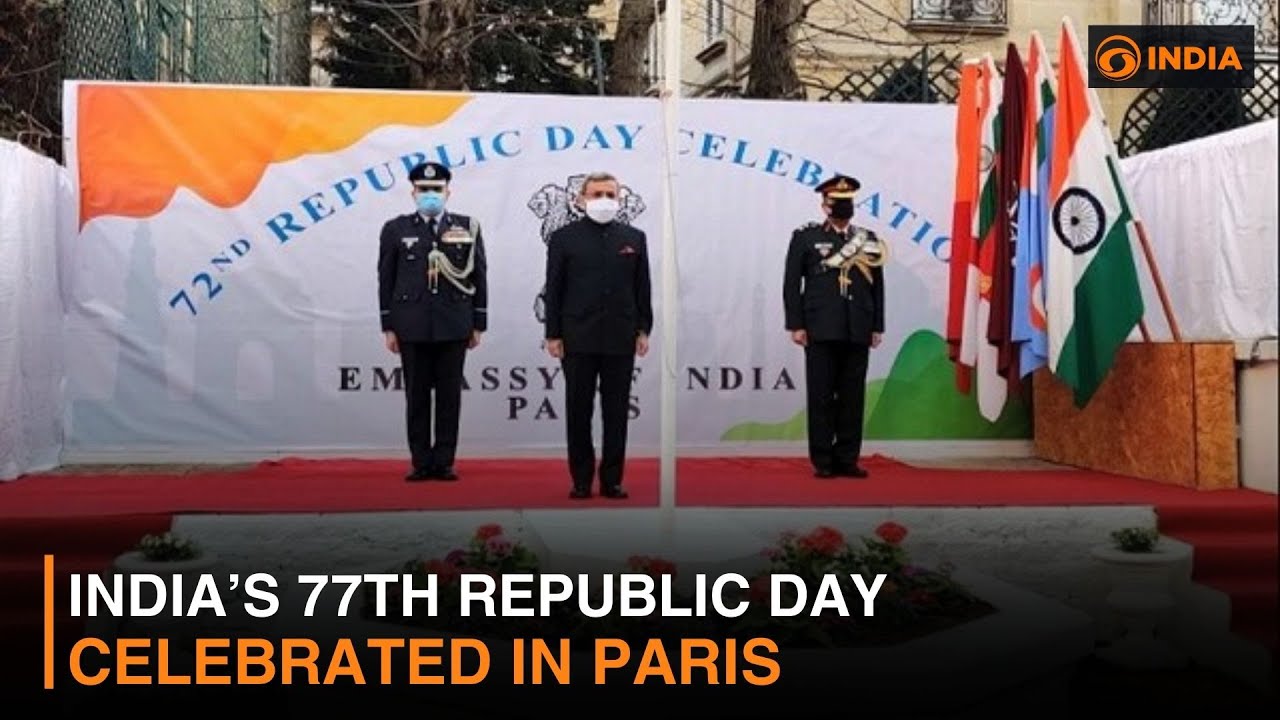India’s 77th Republic Day Celebrated in Paris | DD India