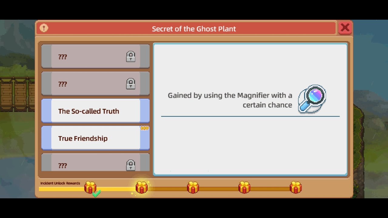 Harvest Town Exploration, Secret Of The Ghost Plant 4.True Friendship