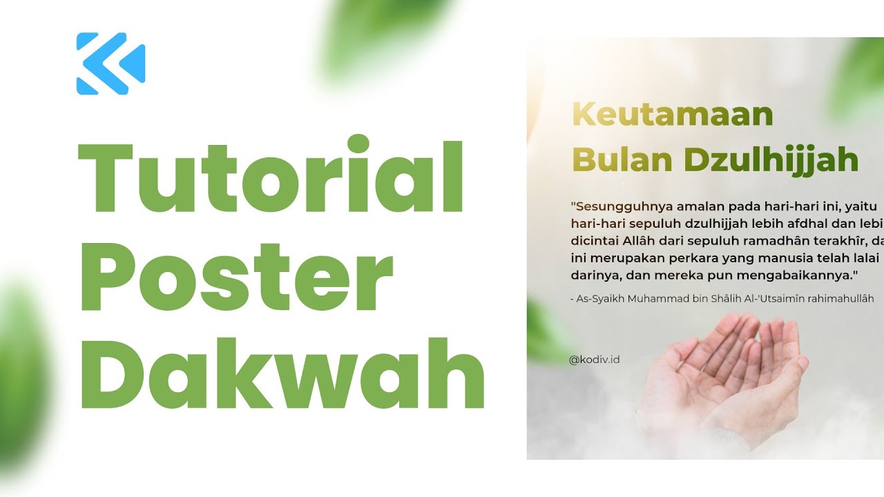 Materi 04 : Tutorial Poster Dakwah di Canva