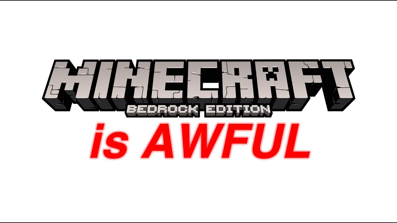 Minecraft Bedrock is a mess…