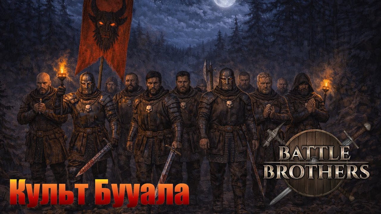 Братья наемники, последователи культа Бууала. Battle Brothers. Часть 11.
