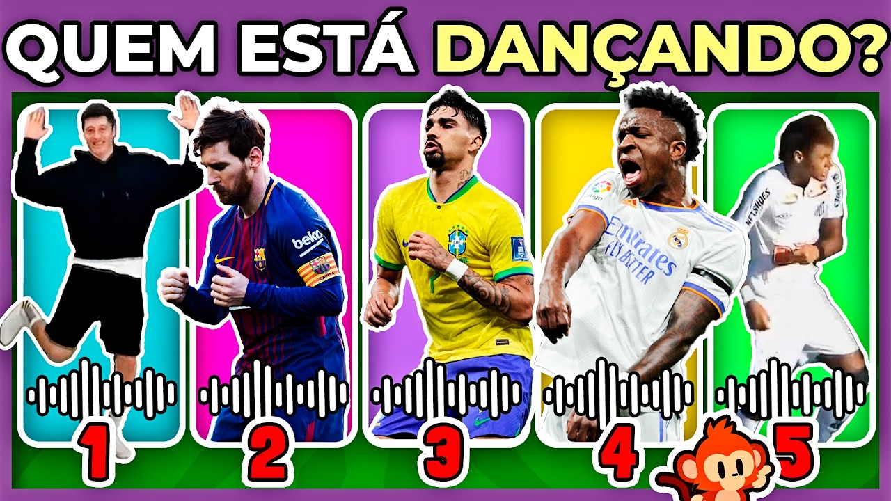 ⚽🕺🏻QUEM ESTA DANÇANDO? | JOGADORES DE FUTEBOL Só os maiores fãs acertam todas #quizdefutebol