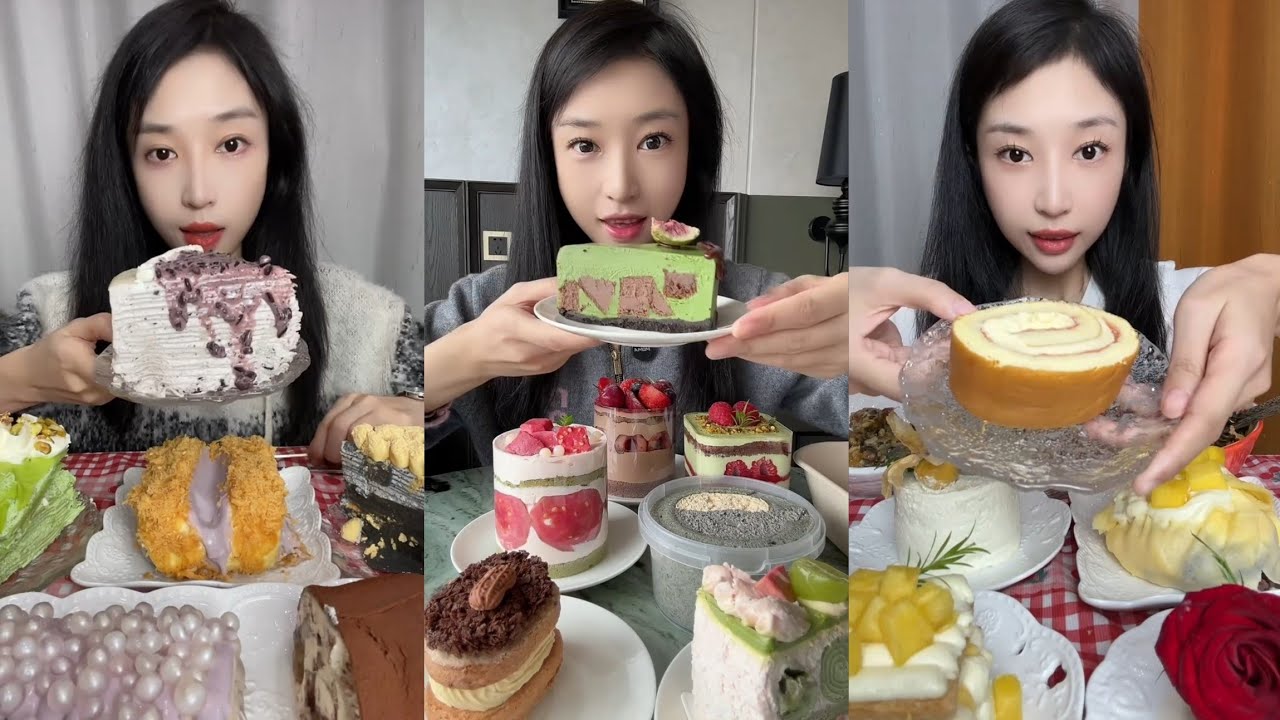 Eating cake 🍰🎂 dessert 🎂 MUKBANG Swakathik #cakeeating #cake #dessert#chocolatecake