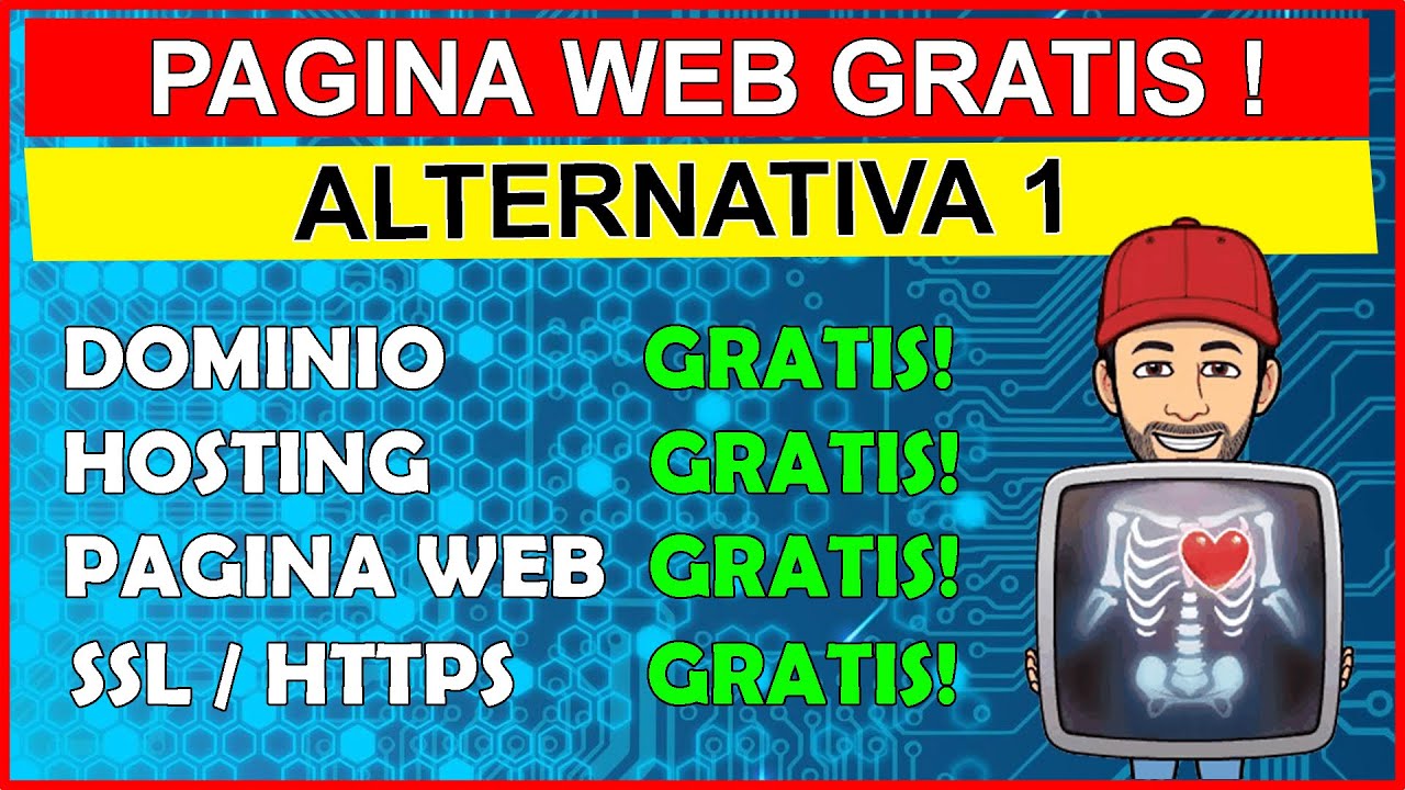 🖐️  Pagina Web GRATIS, dominio, hosting, SSL, ALTERNATIVA 1, wordpress 1 tutorial español