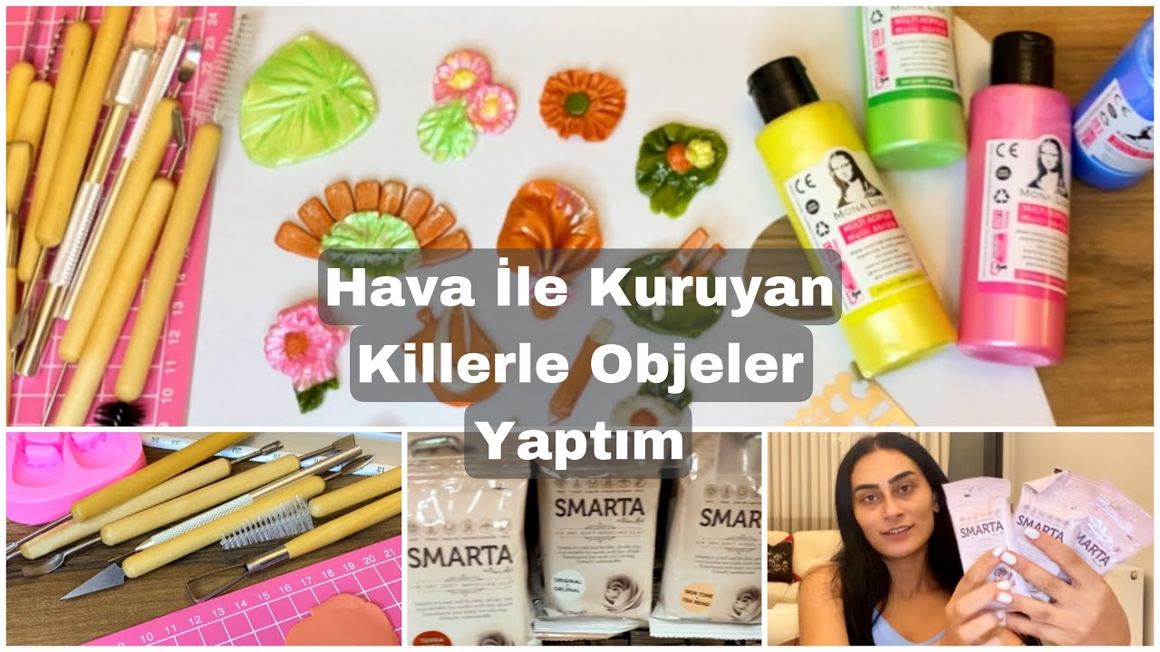Kil ile Küçük Objeler Yaptım - Smarta Kil - Çekiliş Var