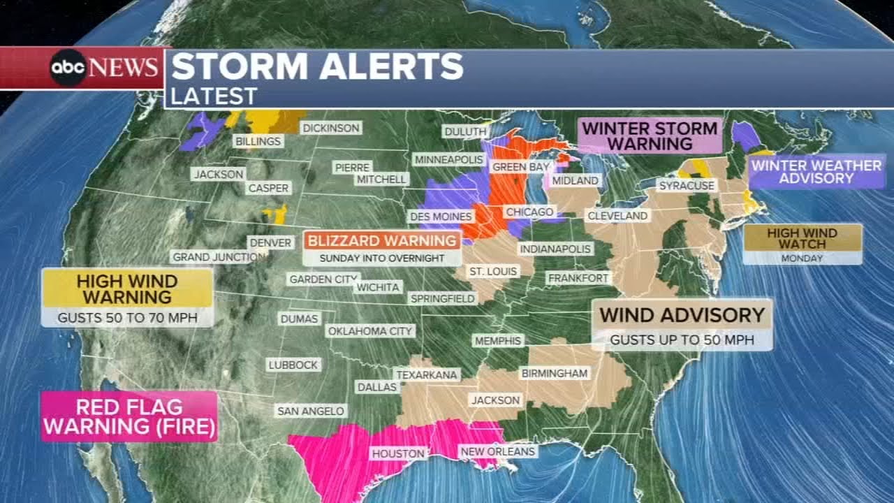 Powerful winter storm slams Midwest before heading to East