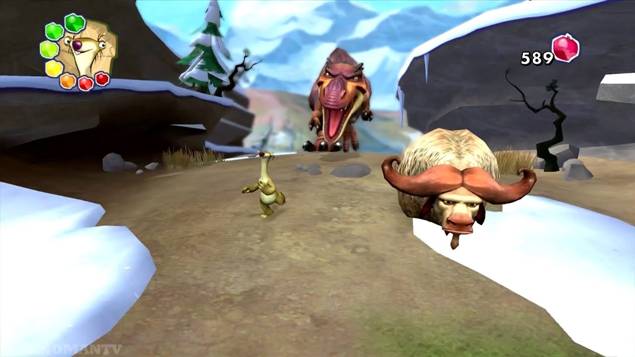 Ice Age: Dawn of the Dinosaurs Walkthrough Part 6 - Run, Sid. Run!