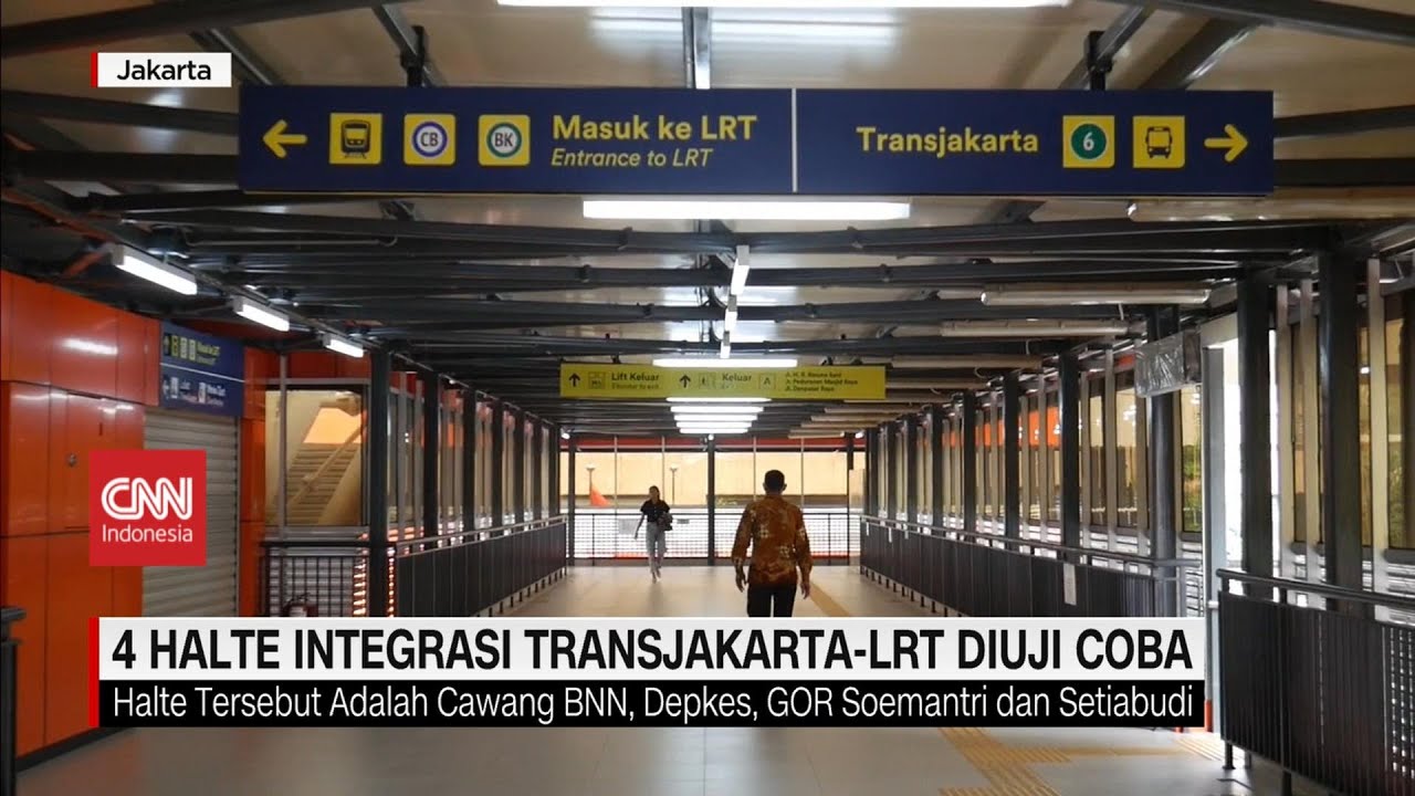 4 Halte Integrasi Transjakarta-LRT Diuji Coba
