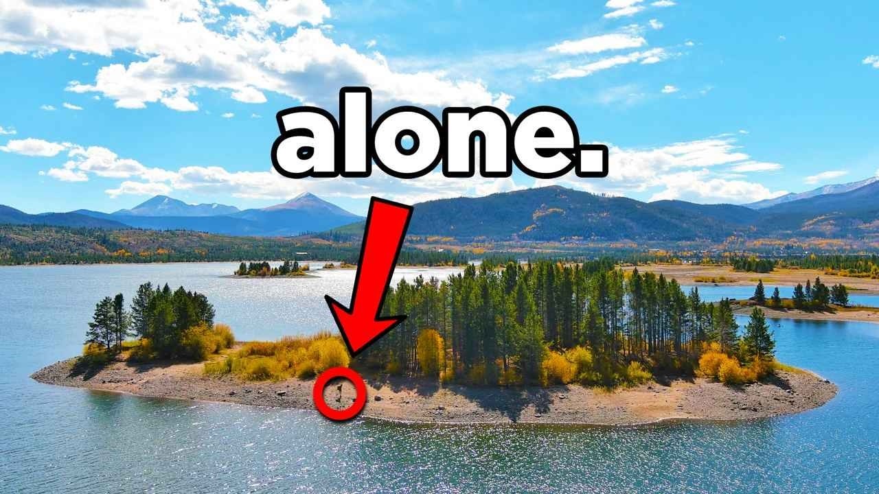 Solo Survival On Tiny Island For 24 Hours!