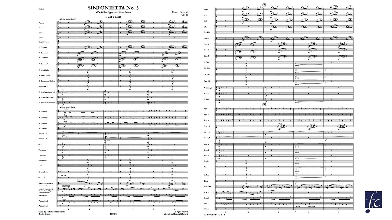 Sinfonietta No. 3 – Franco Cesarini