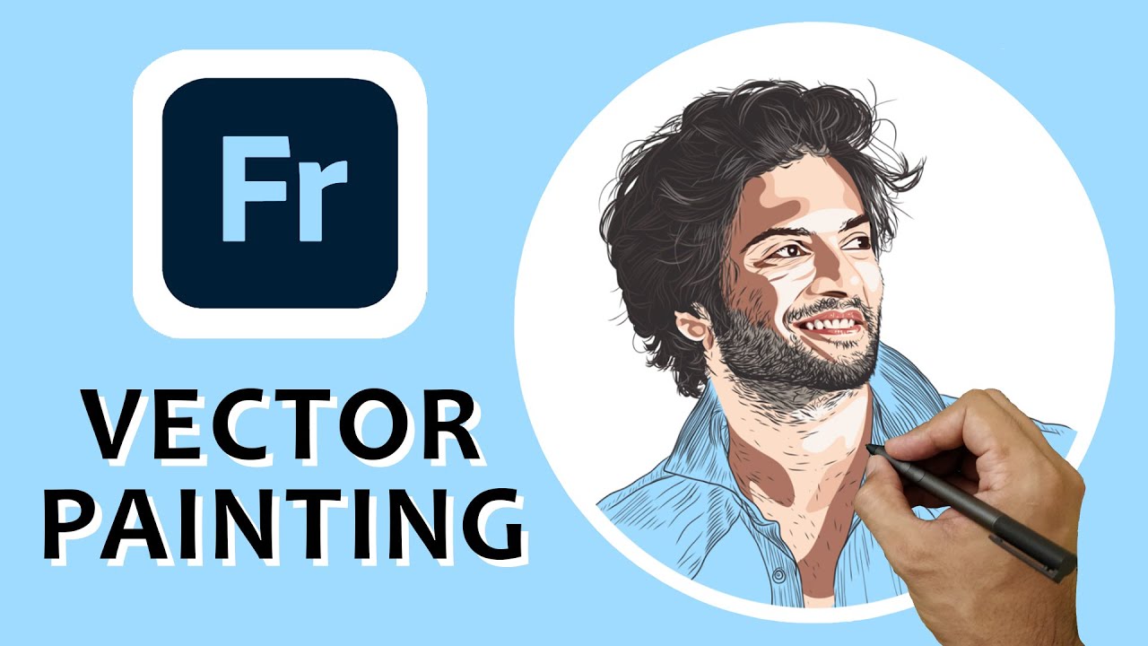 How to vectorize a photo for profile picture in Adobe Fresco [Vector Portrait Tutorial] -Digital Art