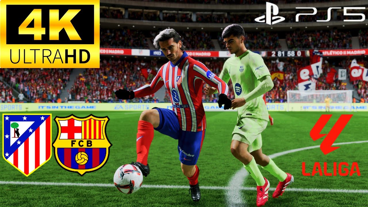 ATLÉTICO DE MADRID VS FC BARCELONA - LA LIGA 24/25 - RIYADH AIR METROPOLITANO - SLIDERS REALISTAS