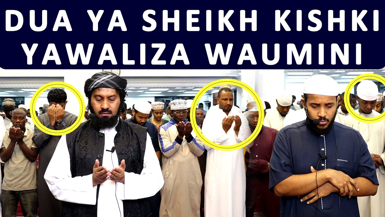 RAHA WANAZOPATA WAUMINI WA MASJID AMBIYAA SHEIKH KISHKI AKIHITIMISHA RAKAA ZA MWISHO KATIKA TARAWEHE