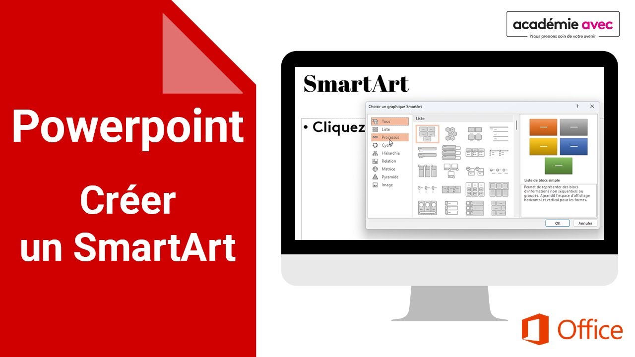 Comment créer un Smart Art : frise, organigramme, tableau sur PowerPoint - 9/12