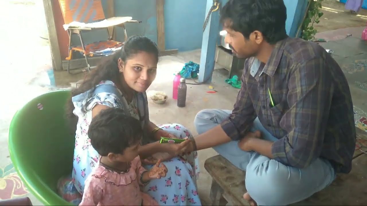 విలేజి స్టైల్ లో మెహందీ ఫంక్షన్ చూడండి 😍😍🥳#village #vlog 