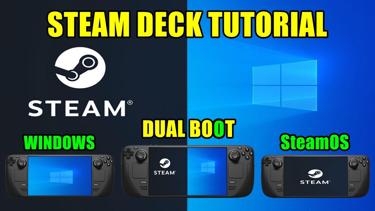 STEAM DECK - DUAL BOOT SEM PERDER NADA E SEM FORMATAR STEAM - TUTORIAL COMPLETO ( SteamOS- WINDOWS )