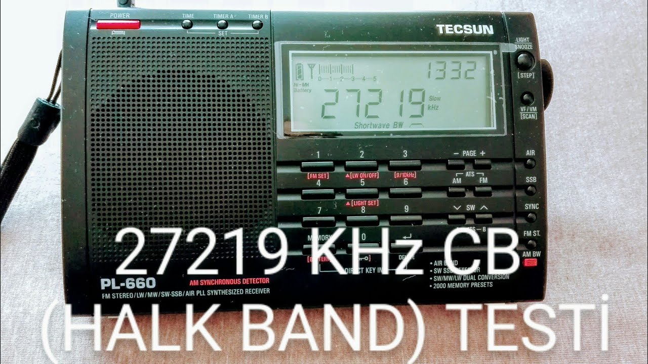 27219 KHz CB HALK BAND TESTİ... 80 m. 40 m harici anten bilgileri anlatılıyor...