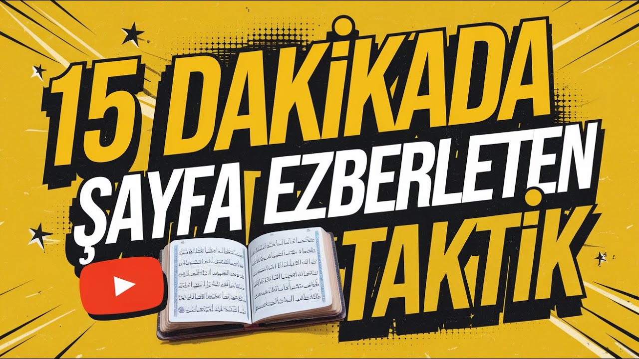 15 Dakikada 1 Sayfa Ezberleten Taktik | 2022 Hafızlık Taktikleri