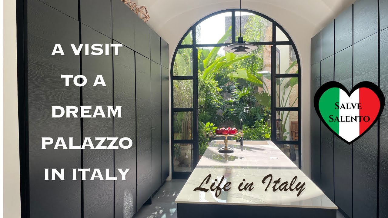 Visit a beautifully restored and renovated palazzo in Puglia Italy with European art and antiques