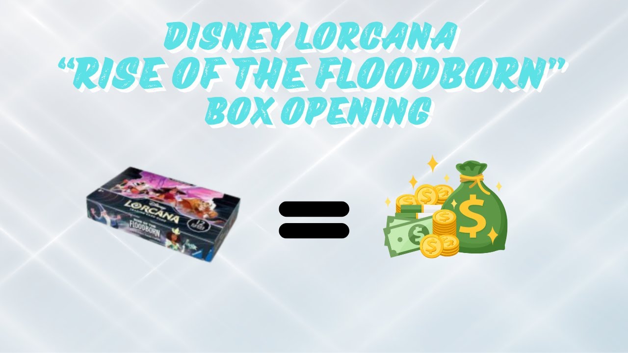 Disney Lorcana infinite money glitch - opening a Rise of the Floodborn Disney Lorcana Booster Box!