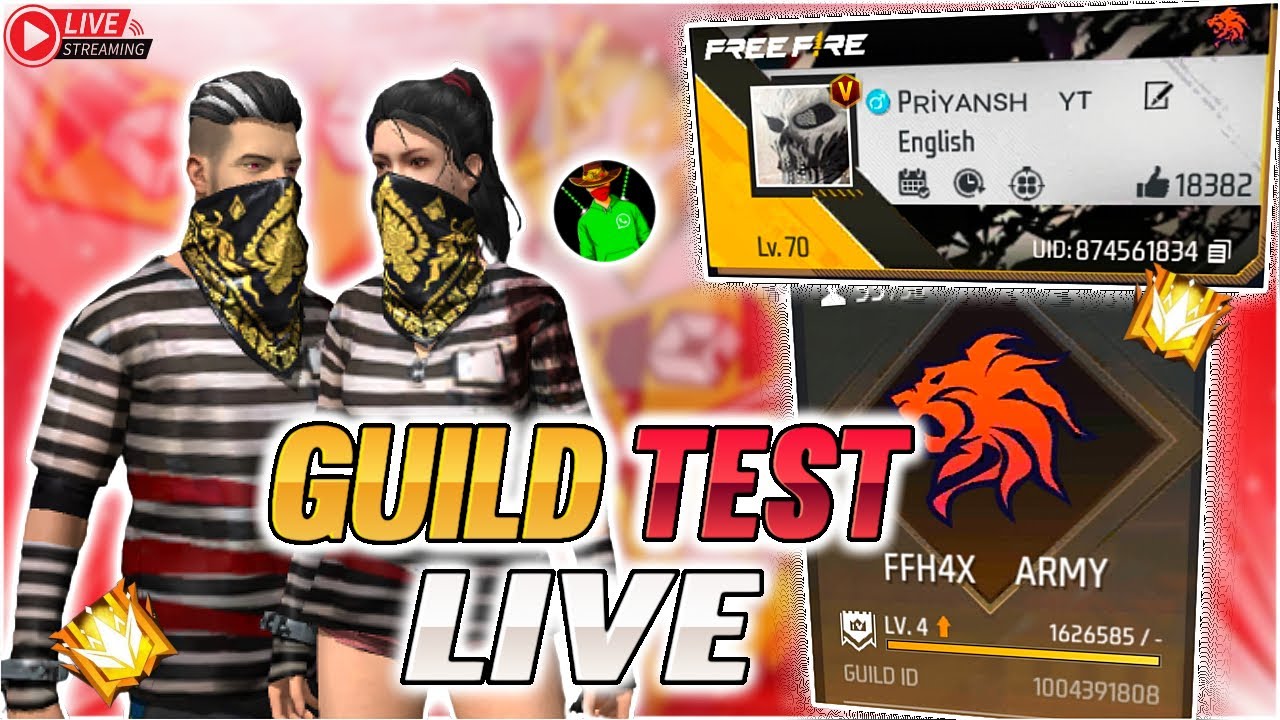 🔴LIVE GUILD TESTING AND PLAY CUSTOM ROOMS WITH SUBSCRIBES 