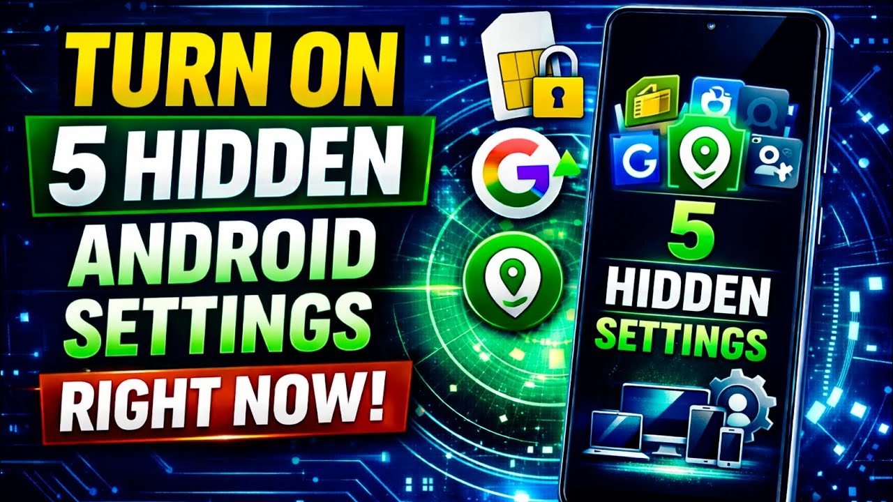 5 Hidden Android Settings : Turn On & Off  Right Now On Your Phone 
