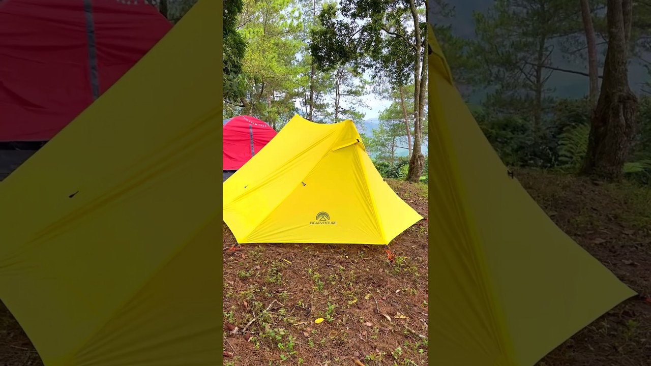 Tarp tent BIG ADVENTURE GAMKONORA Yellow Summer