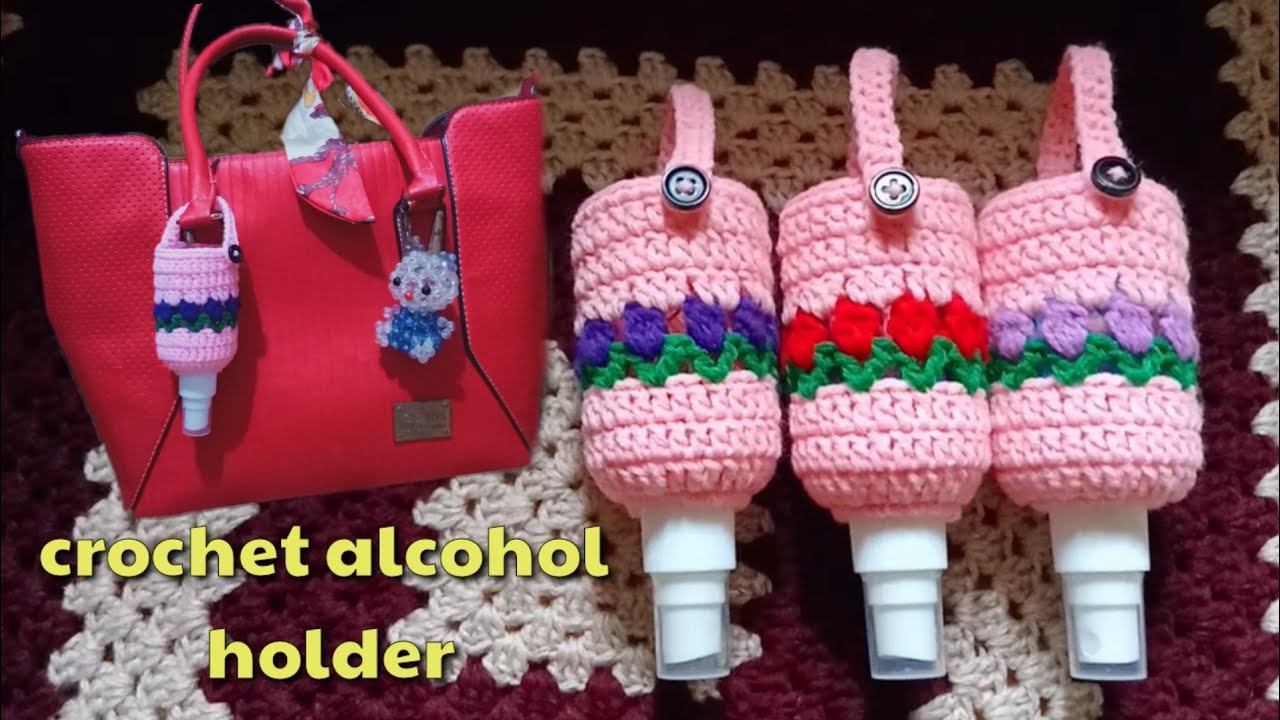 HOW TO CROCHET: ALCOHOL HOLDER | TULIP STITCH | 75ml