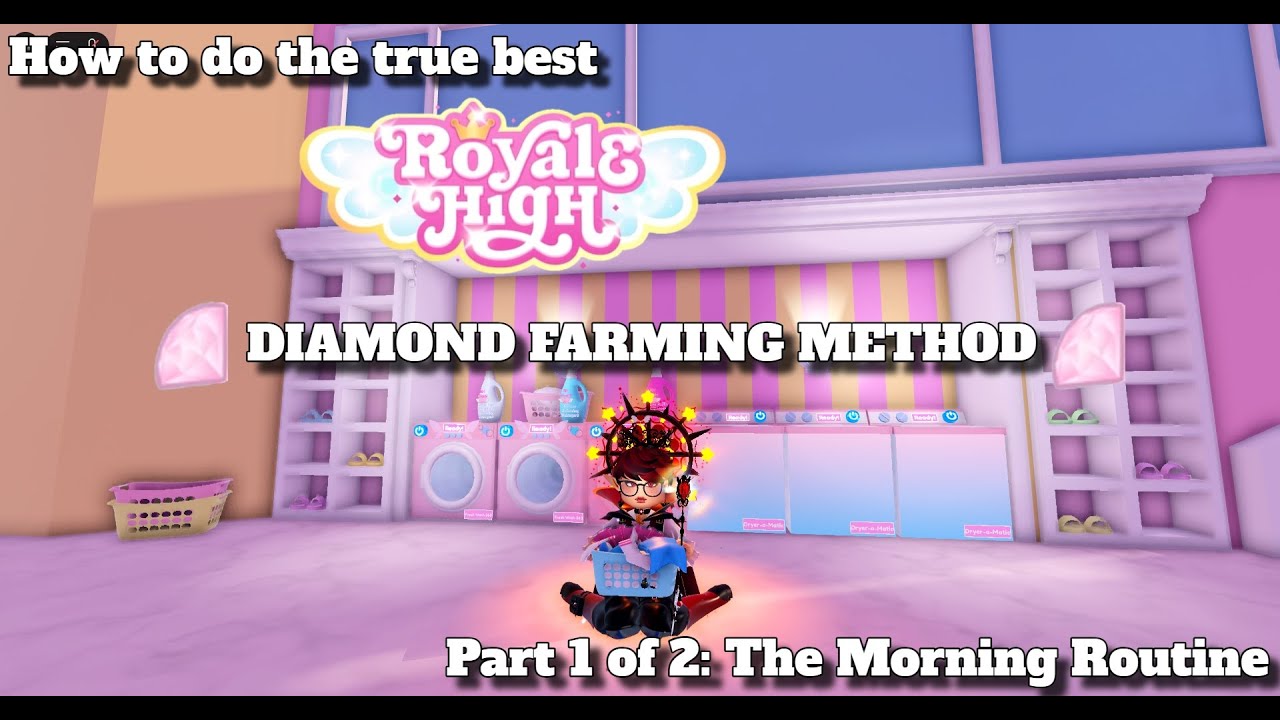 ⭐ Лучший метод добычи алмазов Royale High: утренняя рутина 🚿