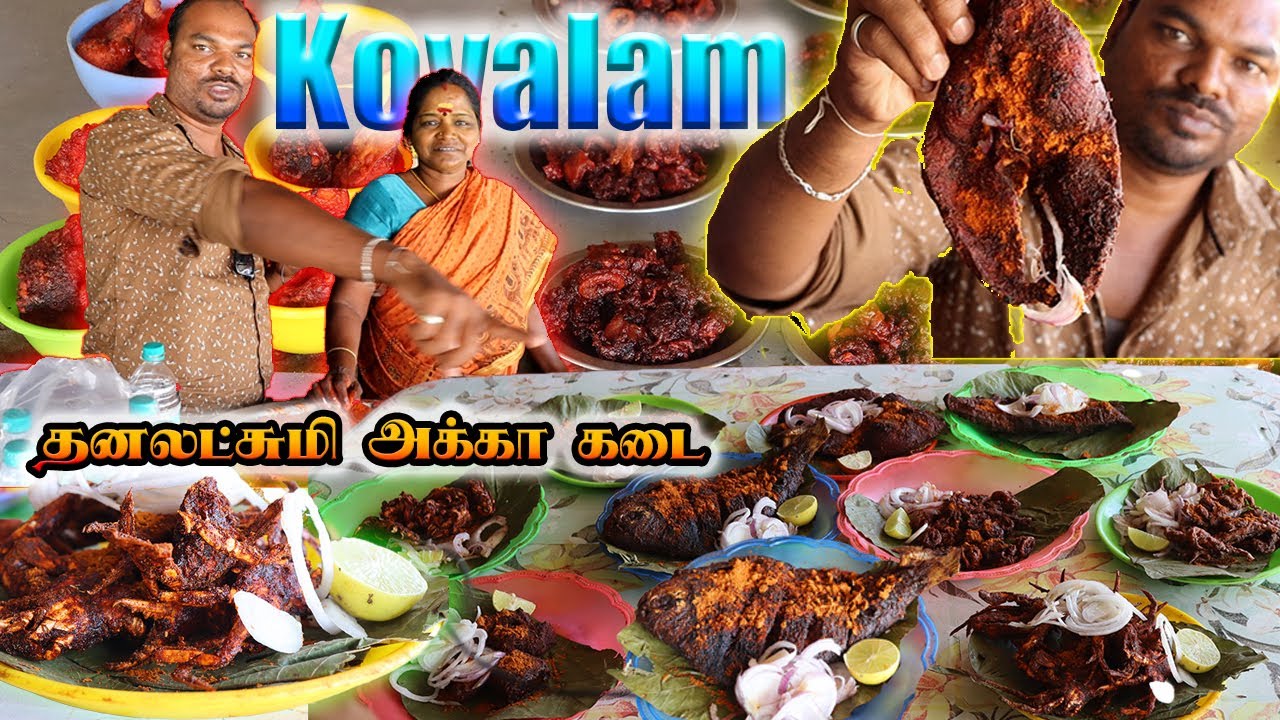 கோவளம் தனலட்சுமி அக்கா கடை |  மீன் கடை | Satz vlog | Satz View