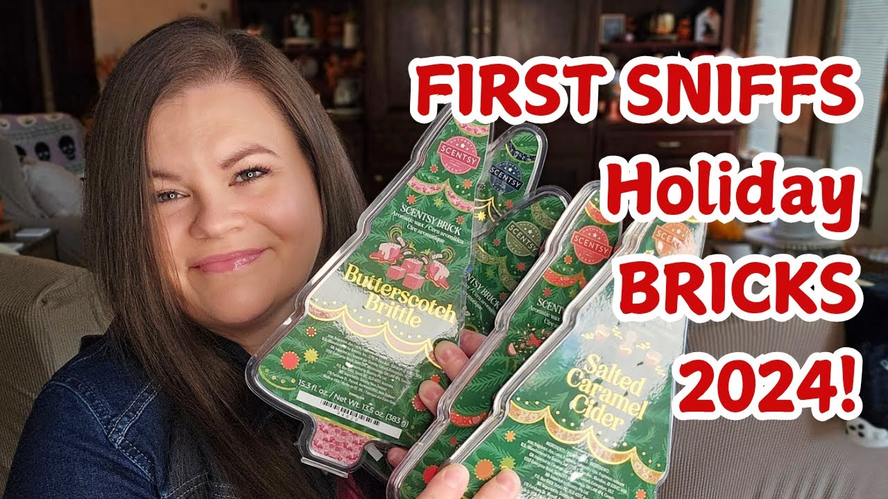 First Sniffs of Scentsy's 5 Holiday Bricks - 2024!