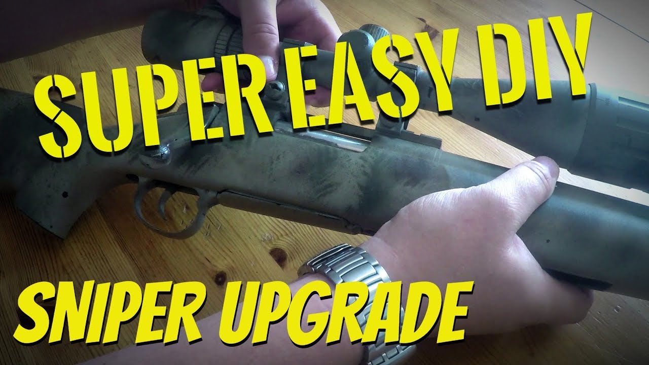 Easy DIY Airsoft Spring Sniper Upgrade