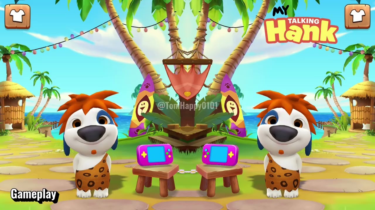 Old Hank Game|Talking Hank Old|My Talking Hank 1 Gameplay #tomhappy 