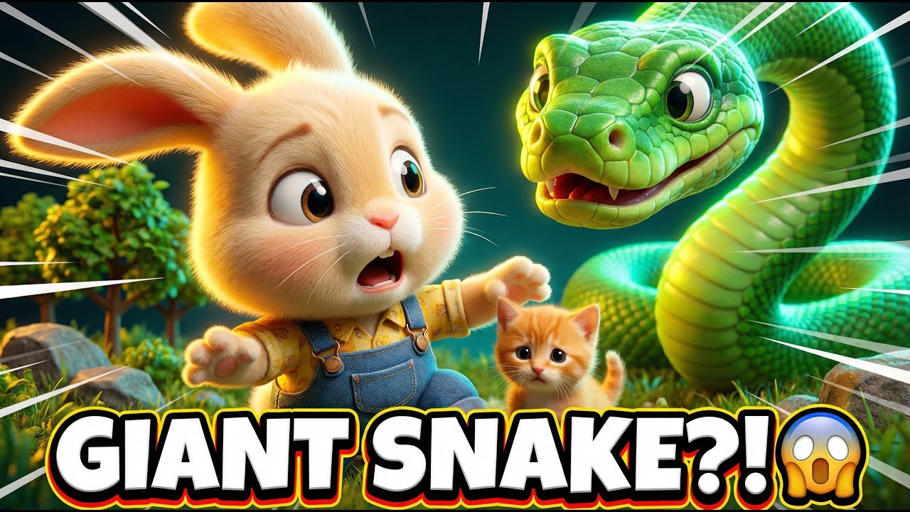 A GIANT SNAKE Took the Kitten! Bunny Must Save Her! 😱🐍🐱