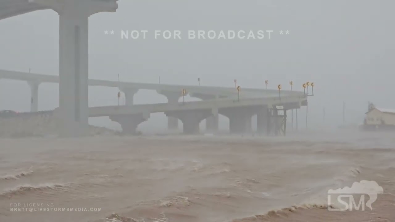 07-08-2024 Sargent, Texas - Hurricane Beryl - Significant Storm Surge Inundates Community - Rescue