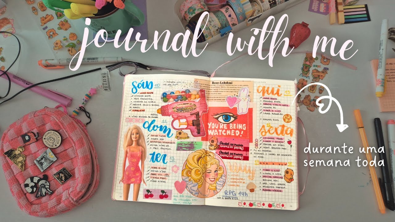 journal with me: planejando a semana todos os dias ✨