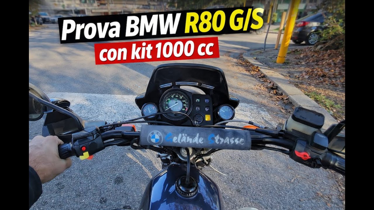 BMW R 80 G/S con kit 1000 cc Siebenrock   breve prova   Video 5