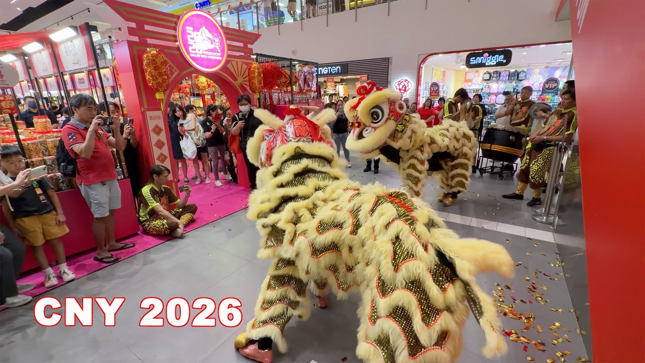 Nex Serangoon CNY 2026 Lion Dance Performance   - Teng Yang Dragon & Lion Dance Association 騰陽龍獅體育會