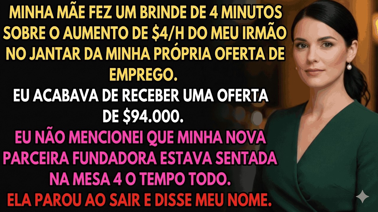 Meus Pais Anunciaram a Promoção do Meu Irmão no Meu Jantar de Oferta—Meu Chefe Estava na Mesa 4