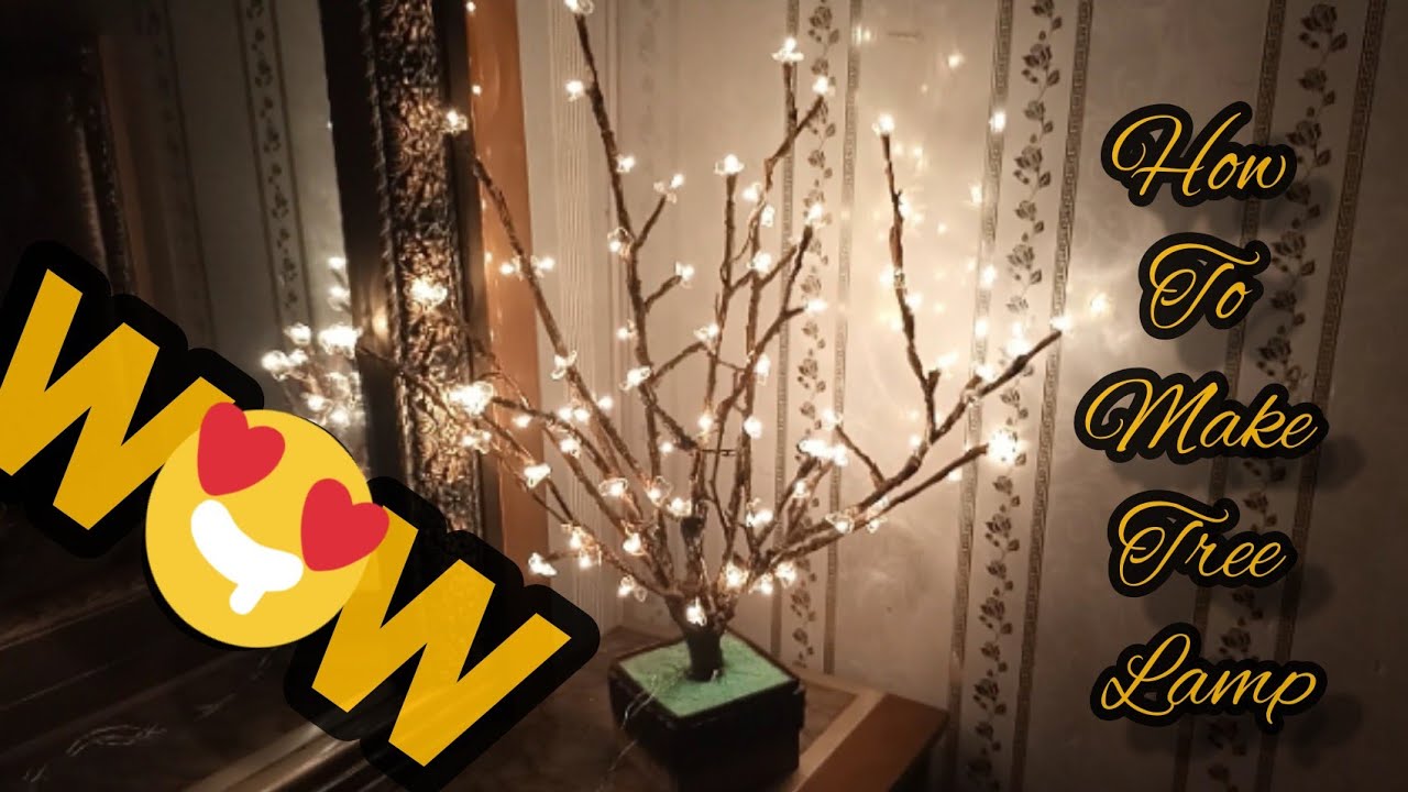DIY Fairy Tree Lamp|Blossom Tree Lamp|DIY| Tree Lamp|light Tree Branch|Creativity Hobbies & Passion