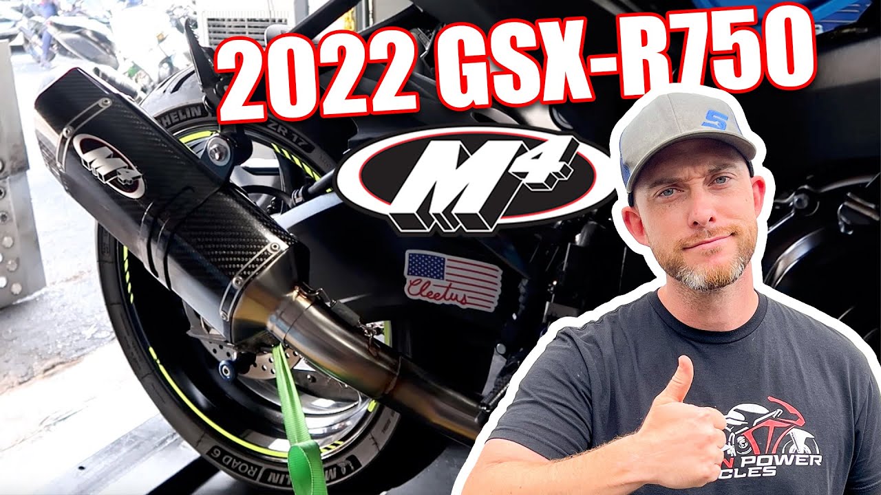 FULL M4 Exhaust on 2022 Suzuki GSX-R750